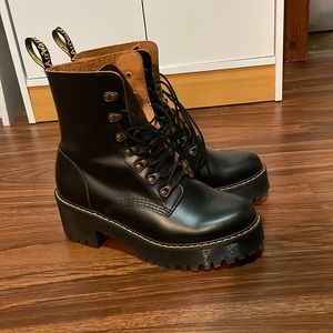 Dr. Martens Leona black combat boots